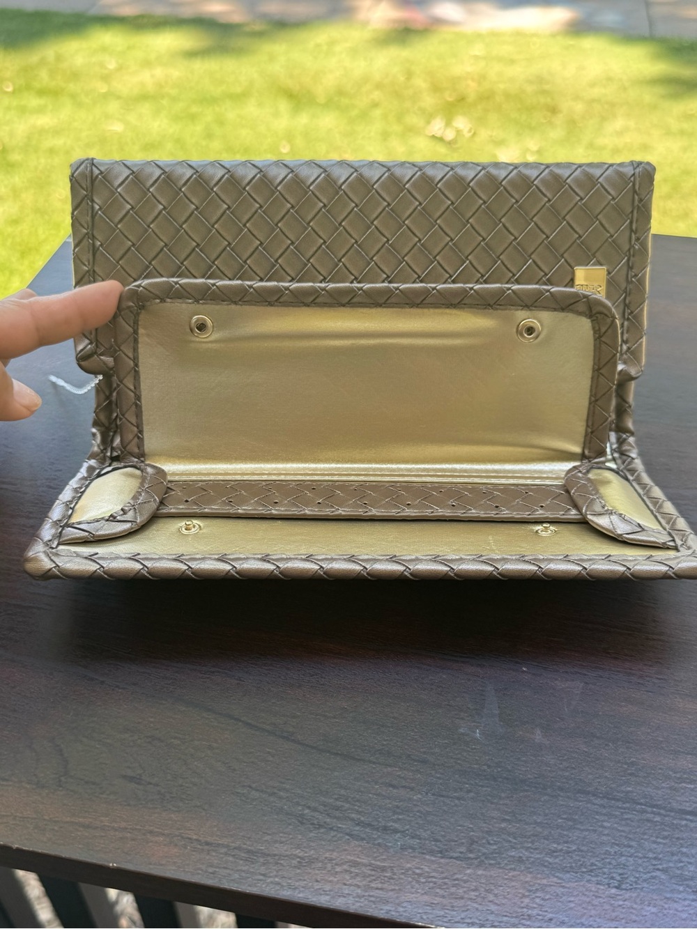 TRVL Design Luxe Jewelry Wallet Woven Bronze - Picture 7 of 11